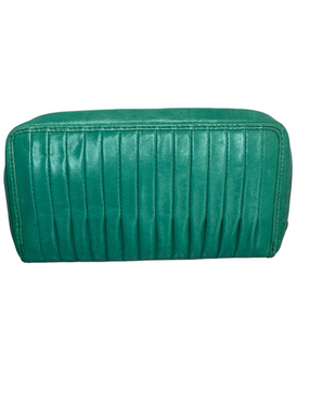 #322 Hobo International Rebecca Pleated Leather Zip Around Long Wallet